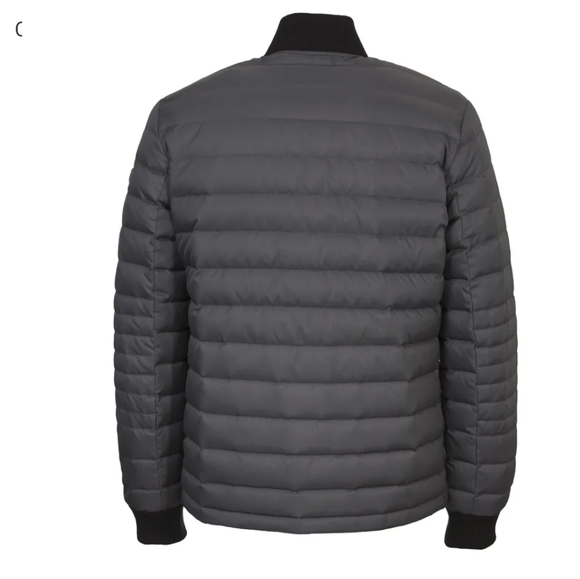 NWT Orobos Mens Down Bomber Jacket Coat Medium GRAY CHARCOAL MSRP $316 - Picture 4 of 13